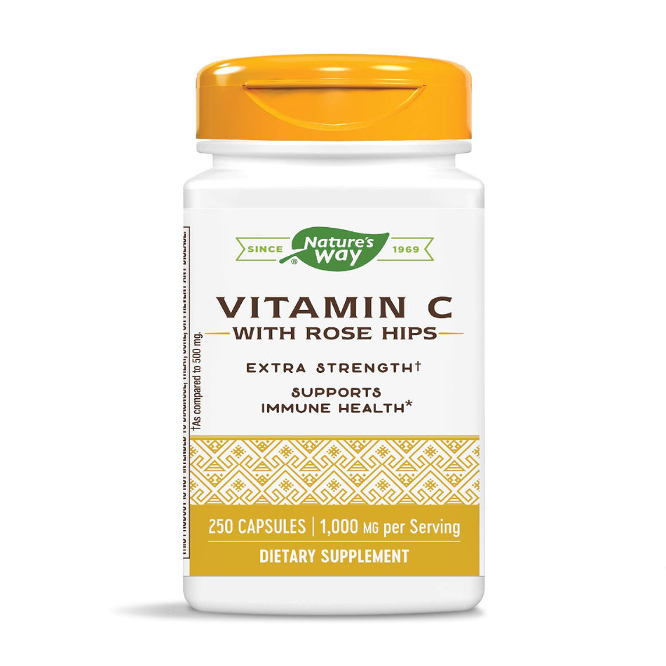 Vitamina C 1000 mg / Vitamin C with Rose hips